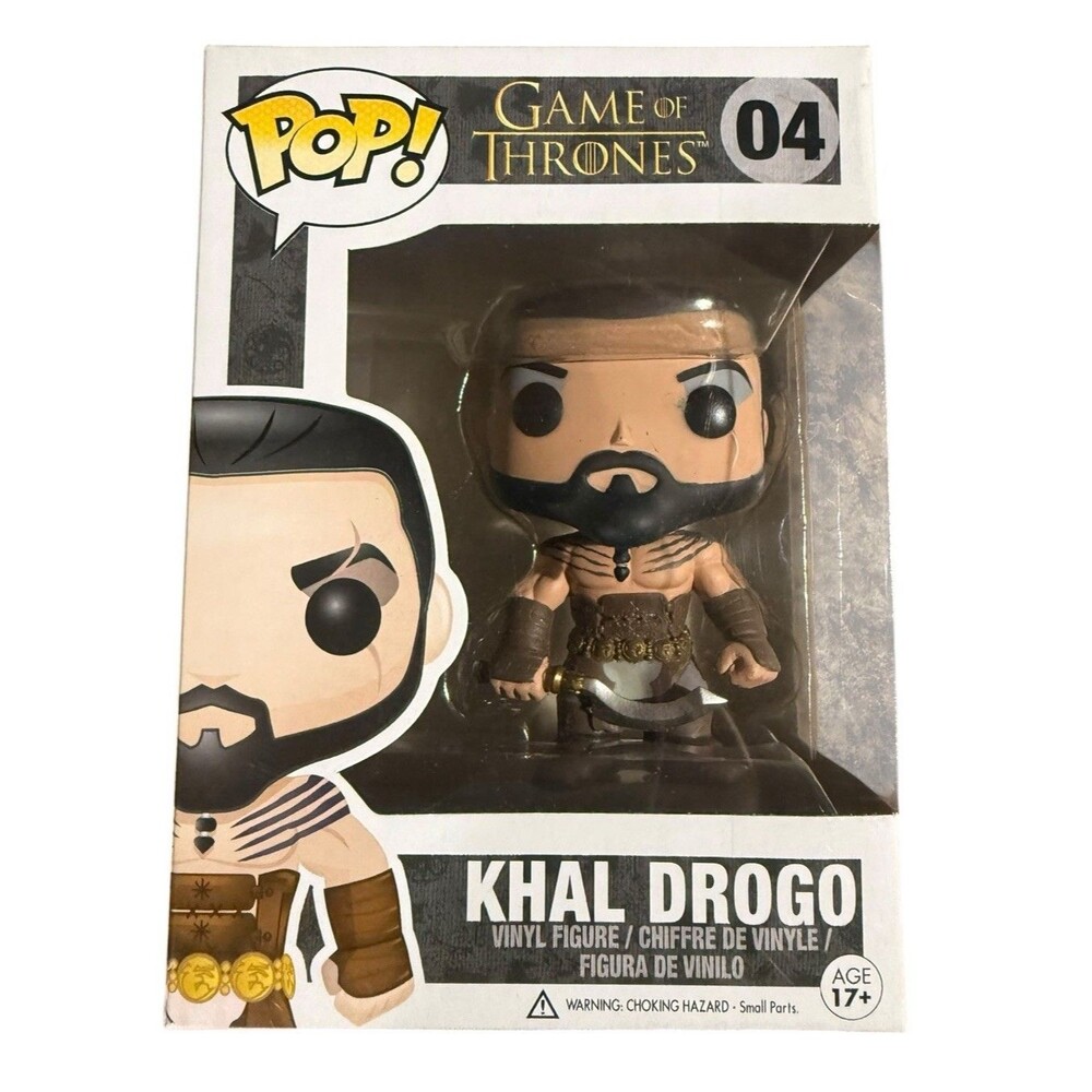 Funko Pop Game of Thrones Khal Drogo #04 Vaulted Original Release w/ Box